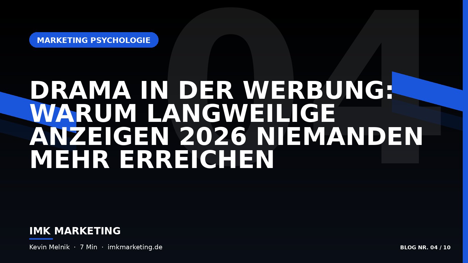 Drama in der Werbung: Warum langweilige Anzeigen 2026 niemanden mehr erreichen