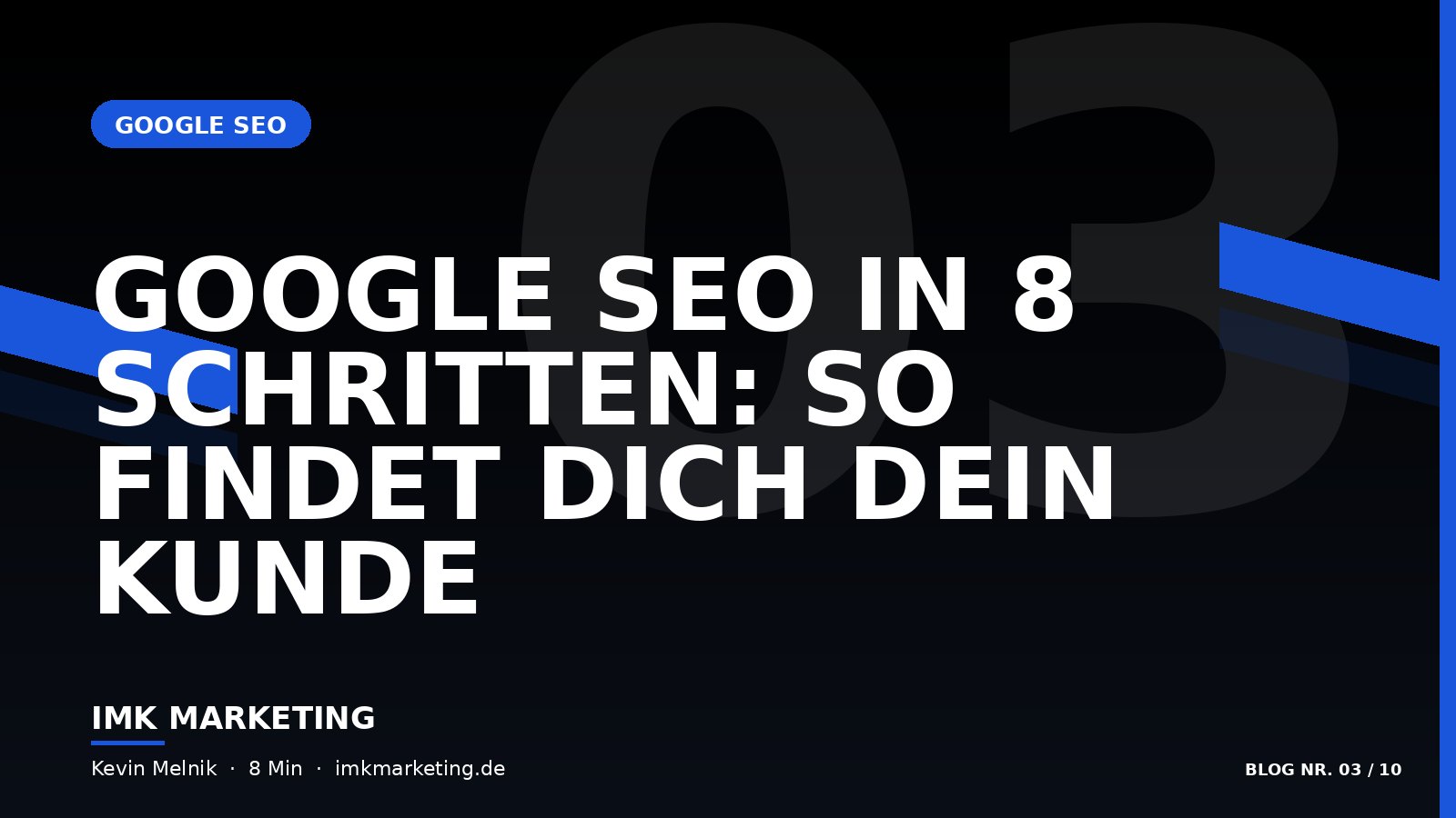 Google SEO in 8 Schritten: So findet dich dein Kunde