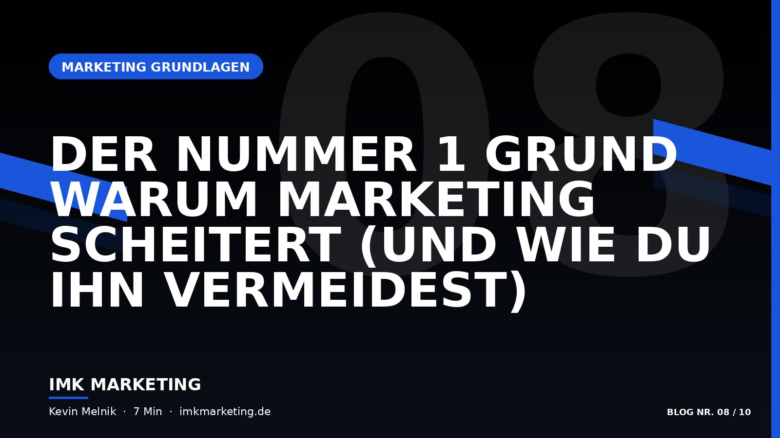 Der Nummer 1 Grund warum Marketing scheitert (und wie du ihn vermeidest)